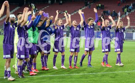 Fussball. Bundesliga. SK Austria Klagenfurt gegen WSG Tirol.  Jubel (Klagenfurt). Klagenfurt, am 28.8.2021.
Foto: Kuess
www.qspictures.net
---
pressefotos, pressefotografie, kuess, qs, qspictures, sport, bild, bilder, bilddatenbank
