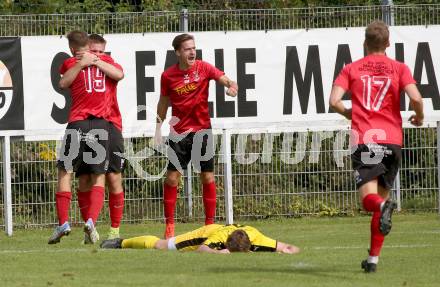 Fussball. 1. KLasse B. Maria Gail gegen Rothenthurn. Torjubel Ivan Pravdic
 (Maria Gail). Maria Gail, am 29.8.2021.
Foto: Kuess
---
pressefotos, pressefotografie, kuess, qs, qspictures, sport, bild, bilder, bilddatenbank