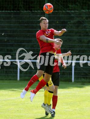 Fussball. 1. KLasse B. Maria Gail gegen Rothenthurn.  Luca Erwin Jost (Maria Gail),  Grega Gorisek (Rothenthurn). Maria Gail, am 29.8.2021.
Foto: Kuess
---
pressefotos, pressefotografie, kuess, qs, qspictures, sport, bild, bilder, bilddatenbank