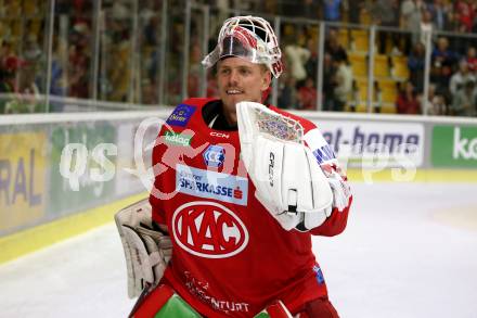 EBEL. Eishockey Bundesliga. KAC gegen	spusu Vienna Capitals. Sebastian Dahm (KAC). Klagenfurt, am 17.9.2021.
Foto: Kuess
www.qspictures.net

---
pressefotos, pressefotografie, kuess, qs, qspictures, sport, bild, bilder, bilddatenbank