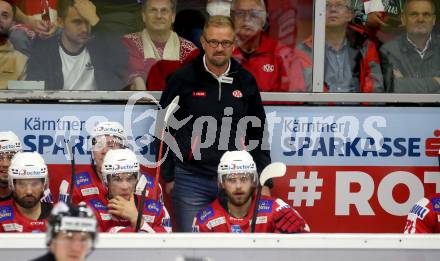 EBEL. Eishockey Bundesliga. KAC gegen	spusu Vienna Capitals. Trainer Petri Matikainen (KAC). Klagenfurt, am 17.9.2021.
Foto: Kuess
www.qspictures.net

---
pressefotos, pressefotografie, kuess, qs, qspictures, sport, bild, bilder, bilddatenbank