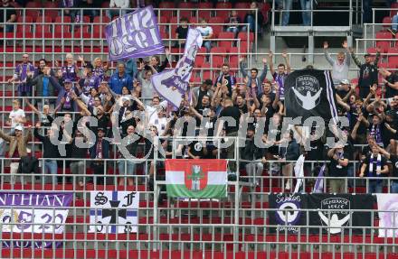Fussball. Bundesliga. SK Austria Klagenfurt gegen  LASK.  Fans. Klagenfurt, am 19.9.2021.
Foto: Kuess
www.qspictures.net
---
pressefotos, pressefotografie, kuess, qs, qspictures, sport, bild, bilder, bilddatenbank