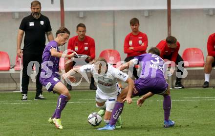 Fussball. Bundesliga. SK Austria Klagenfurt gegen  LASK.  Alex Timossi Andersson, Thorsten Mahrer,  (Klagenfurt), Christoph Monschein (LASK). Klagenfurt, am 19.9.2021.
Foto: Kuess
www.qspictures.net
---
pressefotos, pressefotografie, kuess, qs, qspictures, sport, bild, bilder, bilddatenbank