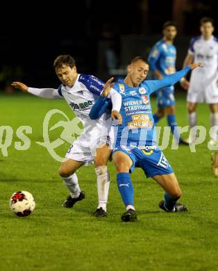 Fussball OEFB Cup. Treibach gegen FAC Wien.   David Armin Hude (Treibach),  Marco Josic (FAC). Treibach, am 21.9.2021.
Foto: Kuess
---
pressefotos, pressefotografie, kuess, qs, qspictures, sport, bild, bilder, bilddatenbank