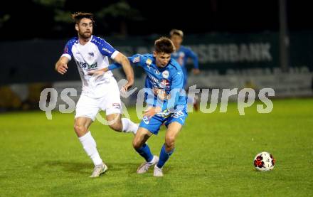 Fussball OEFB Cup. Treibach gegen FAC Wien.  Moritz Leitner (Treibach),   David Ungar (FAC). Treibach, am 21.9.2021.
Foto: Kuess
---
pressefotos, pressefotografie, kuess, qs, qspictures, sport, bild, bilder, bilddatenbank