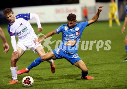 Fussball OEFB Cup. Treibach gegen FAC Wien.  Lukas Maximilian Pippan (Treibach), Slobodan Mihajlovic  (FAC). Treibach, am 21.9.2021.
Foto: Kuess
---
pressefotos, pressefotografie, kuess, qs, qspictures, sport, bild, bilder, bilddatenbank