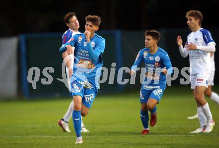 Fussball OEFB Cup. Treibach gegen FAC Wien.   Torjubel David Ungar, (FAC). Treibach, am 21.9.2021.
Foto: Kuess
---
pressefotos, pressefotografie, kuess, qs, qspictures, sport, bild, bilder, bilddatenbank