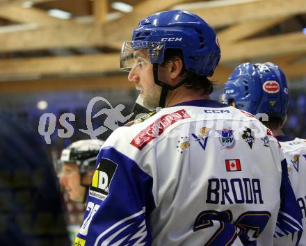 EBEL. Eishockey Bundesliga. VSV gegen HC Pustertal Woelfe.  Joel Broda (VSV). Villach, am 24.9.2021.
Foto: Kuess
www.qspictures.net
---
pressefotos, pressefotografie, kuess, qs, qspictures, sport, bild, bilder, bilddatenbank