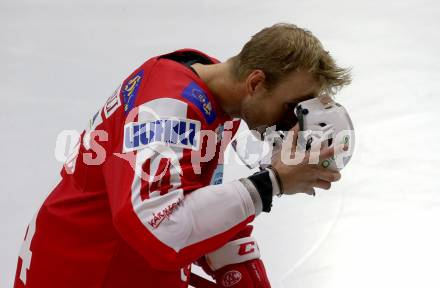EBEL. Eishockey Bundesliga. KAC gegen	spusu Vienna Capitals. Paul Postma (KAC). Klagenfurt, am 1.10.2021.
Foto: Kuess
www.qspictures.net

---
pressefotos, pressefotografie, kuess, qs, qspictures, sport, bild, bilder, bilddatenbank