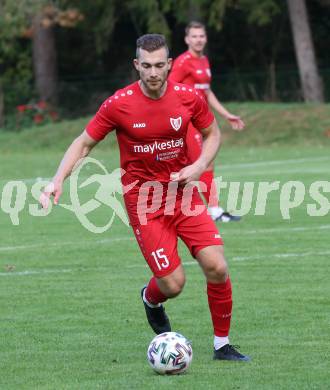 Fussball. Kaerntner Liga. Ferlach Atus gegen Dellach/Gail.   Martin Posratschnig (Ferlach). Ferlach, am 9.10.2021.
Foto: Kuess
www.qspictures.net
---
pressefotos, pressefotografie, kuess, qs, qspictures, sport, bild, bilder, bilddatenbank