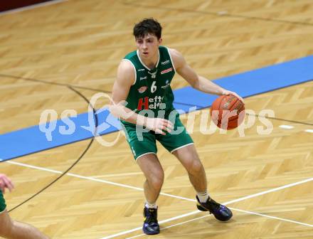 Basketball Zweite Liga 2021/2022. Grunddurchgang 1. Runde.  Woerthersee Piraten gegen Future Team Steiermark. Elias Podany  (Steiermark). Klagenfurt, am 10.10.2021.
Foto: Kuess
www.qspictures.net

---
pressefotos, pressefotografie, kuess, qs, qspictures, sport, bild, bilder, bilddatenbank