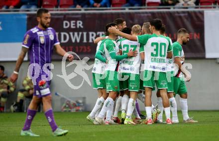 Fussball. Bundesliga. SK Austria Klagenfurt gegen  SK Rapid.  Torjubel Taxiarchis Fountas, (SK Rapid). Klagenfurt, am 16.10.2021.
Foto: Kuess
www.qspictures.net
---
pressefotos, pressefotografie, kuess, qs, qspictures, sport, bild, bilder, bilddatenbank
