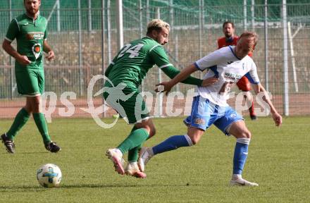 Fussball. Unterliga West. Landskron gegen Sachsenburg.  Nemanja Lukic,  (Landskron), Bernhard Abwerzger    (Sachsenburg). Landskron, 16.10.2016.
Foto: Kuess
---
pressefotos, pressefotografie, kuess, qs, qspictures, sport, bild, bilder, bilddatenbank