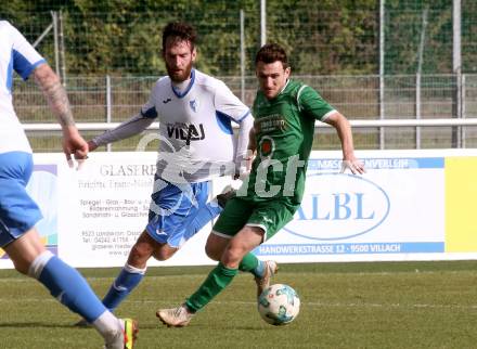 Fussball. Unterliga West. Landskron gegen Sachsenburg.  Julian Brandstaetter,  (Landskron),   Julian Anderwald  (Sachsenburg). Landskron, 16.10.2016.
Foto: Kuess
---
pressefotos, pressefotografie, kuess, qs, qspictures, sport, bild, bilder, bilddatenbank