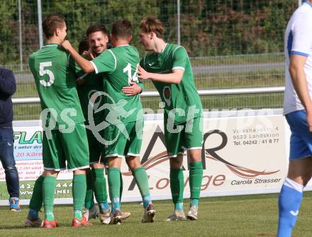 Fussball. Unterliga West. Landskron gegen Sachsenburg.  Torjubel Phillip Ronacher  (Landskron). Landskron, 16.10.2016.
Foto: Kuess
---
pressefotos, pressefotografie, kuess, qs, qspictures, sport, bild, bilder, bilddatenbank