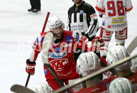 EBEL. Eishockey Bundesliga. KAC gegen	HCB Suedtirol Alperia. Rok Ticar (KAC). Klagenfurt, am 22.10.2021.
Foto: Kuess
www.qspictures.net

---
pressefotos, pressefotografie, kuess, qs, qspictures, sport, bild, bilder, bilddatenbank