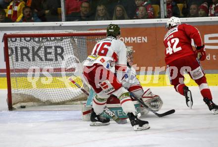 EBEL. Eishockey Bundesliga. KAC gegen	HCB Suedtirol Alperia.  Rok Ticar, (KAC), Kevin Boyle, James Dehaas   (Bozen). Klagenfurt, am 22.10.2021.
Foto: Kuess
www.qspictures.net

---
pressefotos, pressefotografie, kuess, qs, qspictures, sport, bild, bilder, bilddatenbank
