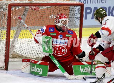 EBEL. Eishockey Bundesliga. KAC gegen	HCB Suedtirol Alperia. Sebastian Dahm,  (KAC). Klagenfurt, am 22.10.2021.
Foto: Kuess
www.qspictures.net

---
pressefotos, pressefotografie, kuess, qs, qspictures, sport, bild, bilder, bilddatenbank