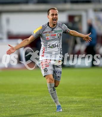 Fussball. Bundesliga. RZ Pellets WAC gegen SK Austria Klagenfurt.  Torjubel Michael Liendl (WAC). Wolfsberg, am 23.10.2021.
Foto: Kuess
www.qspictures.net

---
pressefotos, pressefotografie, kuess, qs, qspictures, sport, bild, bilder, bilddatenbank