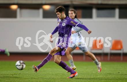 Fussball. Bundesliga. RZ Pellets WAC gegen SK Austria Klagenfurt. Alexander Fuchs (Klagenfurt). Wolfsberg, am 23.10.2021.
Foto: Kuess
www.qspictures.net

---
pressefotos, pressefotografie, kuess, qs, qspictures, sport, bild, bilder, bilddatenbank