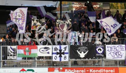 Fussball. Bundesliga. RZ Pellets WAC gegen SK Austria Klagenfurt.  Fans. Wolfsberg, am 23.10.2021.
Foto: Kuess
www.qspictures.net

---
pressefotos, pressefotografie, kuess, qs, qspictures, sport, bild, bilder, bilddatenbank