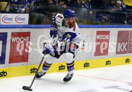 EBEL. Eishockey Bundesliga. VSV gegen Fehervar AV19.  Jamie Fraser (VSV). Villach, am 26.10.2021.
Foto: Kuess
www.qspictures.net
---
pressefotos, pressefotografie, kuess, qs, qspictures, sport, bild, bilder, bilddatenbank