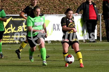 Fussball. 2. Frauenbundesliga. Carinthians LIWOdruck Hornets gegen FC Altera Porta. Katharina Knaller   (Carinthians),   Astrid Podiwinsky (Altera Porta). Feistritz/Drau, 31.10.2021.
Foto: Kuess
---
pressefotos, pressefotografie, kuess, qs, qspictures, sport, bild, bilder, bilddatenbank