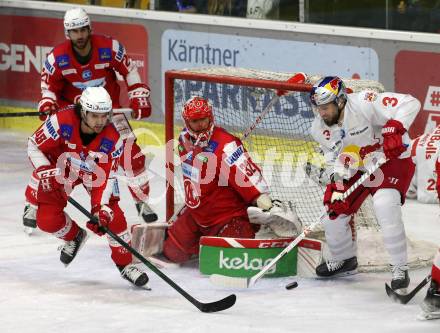 EBEL. Eishockey Bundesliga. KAC gegen  EC Red Bull Salzburg. Witting Samuel, Schumnig Martin, Dahm Sebastian (KAC),  Schneider Peter (Salzburg). Klagenfurt, am 7.11.2021.
Foto: Kuess
www.qspictures.net

---
pressefotos, pressefotografie, kuess, qs, qspictures, sport, bild, bilder, bilddatenbank
