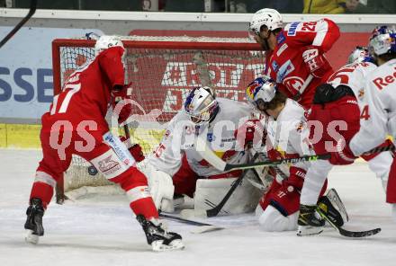 EBEL. Eishockey Bundesliga. KAC gegen  EC Red Bull Salzburg.  Ganahl Manuel, Schumnig Martin (KAC),  Predan Aljaz, Tolvanen Atte (Salzburg). Klagenfurt, am 7.11.2021.
Foto: Kuess
www.qspictures.net

---
pressefotos, pressefotografie, kuess, qs, qspictures, sport, bild, bilder, bilddatenbank