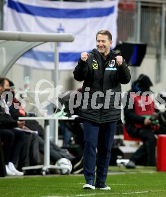 Fussball. FIFA. WM Qualifikationsspiel. European Qualifiers. Oesterreich gegen Israel.  Jubel Trainer Franco Foda (Oesterreich). Klagenfurt, Woerthersee Stadion, 12.11.2021.
Foto: Kuess
---
pressefotos, pressefotografie, kuess, qs, qspictures, sport, bild, bilder, bilddatenbank
