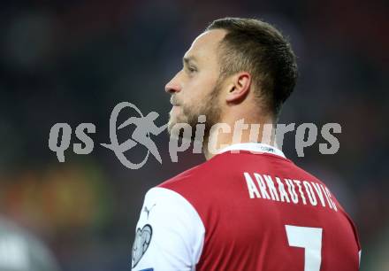 Fussball. FIFA. WM Qualifikationsspiel. European Qualifiers. Oesterreich gegen Israel.  Marko Arnautovic (Oesterreich). Klagenfurt, Woerthersee Stadion, 12.11.2021.
Foto: Kuess
www.qspictures.net
---
pressefotos, pressefotografie, kuess, qs, qspictures, sport, bild, bilder, bilddatenbank