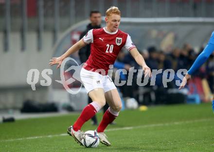 Fussball. FIFA. WM Qualifikationsspiel. European Qualifiers. Oesterreich gegen Israel. Nicolas Seiwald  (Oesterreich). Klagenfurt, Woerthersee Stadion, 12.11.2021.
Foto: Kuess
www.qspictures.net
---
pressefotos, pressefotografie, kuess, qs, qspictures, sport, bild, bilder, bilddatenbank