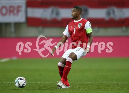 Fussball. FIFA. WM Qualifikationsspiel. European Qualifiers. Oesterreich gegen Israel.  David Alaba (Oesterreich). Klagenfurt, Woerthersee Stadion, 12.11.2021.
Foto: Kuess
www.qspictures.net
---
pressefotos, pressefotografie, kuess, qs, qspictures, sport, bild, bilder, bilddatenbank