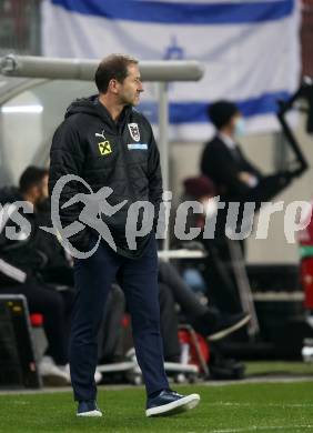 Fussball. FIFA. WM Qualifikationsspiel. European Qualifiers. Oesterreich gegen Israel. Trainer Franco Froda  (Oesterreich). Klagenfurt, Woerthersee Stadion, 12.11.2021.
Foto: Kuess
www.qspictures.net
---
pressefotos, pressefotografie, kuess, qs, qspictures, sport, bild, bilder, bilddatenbank