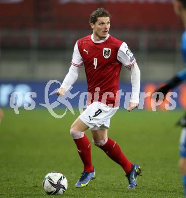 Fussball. FIFA. WM Qualifikationsspiel. European Qualifiers. Oesterreich gegen Israel.  Marcel Sabitzer (Oesterreich). Klagenfurt, Woerthersee Stadion, 12.11.2021.
Foto: Kuess
www.qspictures.net
---
pressefotos, pressefotografie, kuess, qs, qspictures, sport, bild, bilder, bilddatenbank