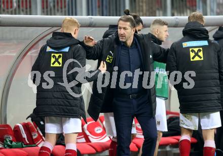 Fussball. FIFA. WM Qualifikationsspiel. European Qualifiers. Oesterreich gegen Moldawien.  Trainer Franco Foda (Oesterreich). Klagenfurt, Woerthersee Stadion, 15.11.2021.
Foto: Kuess
www.qspictures.net
---
pressefotos, pressefotografie, kuess, qs, qspictures, sport, bild, bilder, bilddatenbank