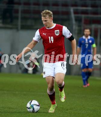 Fussball. FIFA. WM Qualifikationsspiel. European Qualifiers. Oesterreich gegen Moldawien.  Marco Gruell (Oesterreich). Klagenfurt, Woerthersee Stadion, 15.11.2021.
Foto: Kuess
www.qspictures.net
---
pressefotos, pressefotografie, kuess, qs, qspictures, sport, bild, bilder, bilddatenbank
