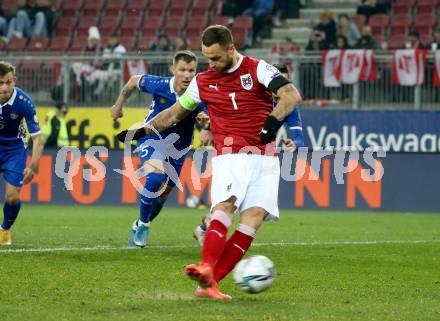 Fussball. FIFA. WM Qualifikationsspiel. European Qualifiers. Oesterreich gegen Moldawien.  Marco Arnautovic (Oesterreich). Klagenfurt, Woerthersee Stadion, 15.11.2021.
Foto: Kuess
www.qspictures.net
---
pressefotos, pressefotografie, kuess, qs, qspictures, sport, bild, bilder, bilddatenbank