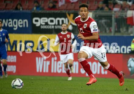 Fussball. FIFA. WM Qualifikationsspiel. European Qualifiers. Oesterreich gegen Moldawien.  Kaeim Onisiwo (Oesterreich). Klagenfurt, Woerthersee Stadion, 15.11.2021.
Foto: Kuess
www.qspictures.net
---
pressefotos, pressefotografie, kuess, qs, qspictures, sport, bild, bilder, bilddatenbank