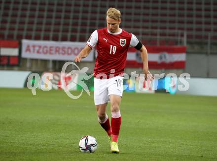 Fussball. FIFA. WM Qualifikationsspiel. European Qualifiers. Oesterreich gegen Moldawien.  Marco Gruell (Oesterreich). Klagenfurt, Woerthersee Stadion, 15.11.2021.
Foto: Kuess
www.qspictures.net
---
pressefotos, pressefotografie, kuess, qs, qspictures, sport, bild, bilder, bilddatenbank