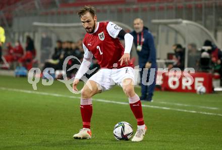 Fussball. FIFA. WM Qualifikationsspiel. European Qualifiers. Oesterreich gegen Moldawien.  Andreas Ulmer (Oesterreich). Klagenfurt, Woerthersee Stadion, 15.11.2021.
Foto: Kuess
www.qspictures.net
---
pressefotos, pressefotografie, kuess, qs, qspictures, sport, bild, bilder, bilddatenbank