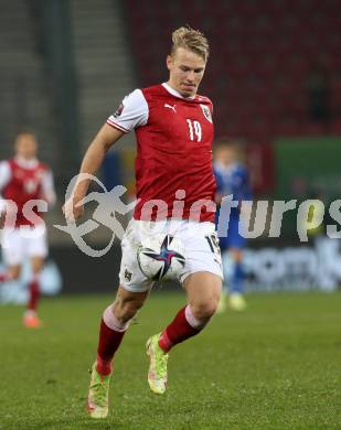 Fussball. FIFA. WM Qualifikationsspiel. European Qualifiers. Oesterreich gegen Moldawien. Marco Gruell  (Oesterreich). Klagenfurt, Woerthersee Stadion, 15.11.2021.
Foto: Kuess
www.qspictures.net
---
pressefotos, pressefotografie, kuess, qs, qspictures, sport, bild, bilder, bilddatenbank