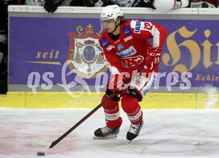 EBEL. Eishockey Bundesliga. KAC gegen	Tesla Orli Znojmo. Maier David (KAC). Klagenfurt, am 21.11.2021.
Foto: Kuess
www.qspictures.net

---
pressefotos, pressefotografie, kuess, qs, qspictures, sport, bild, bilder, bilddatenbank
