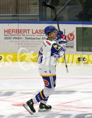 EBEL. Eishockey Bundesliga. VSV gegen spusu Vienna Capitals. Torjubel Felix Maxa  (VSV). Villach, am 26.11.2021.
Foto: Kuess
www.qspictures.net
---
pressefotos, pressefotografie, kuess, qs, qspictures, sport, bild, bilder, bilddatenbank