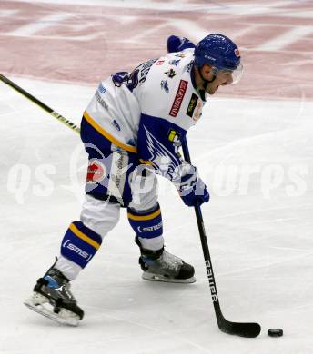 EBEL. Eishockey Bundesliga. VSV gegen spusu Vienna Capitals. Brett Flemming  (VSV). Villach, am 26.11.2021.
Foto: Kuess
www.qspictures.net
---
pressefotos, pressefotografie, kuess, qs, qspictures, sport, bild, bilder, bilddatenbank