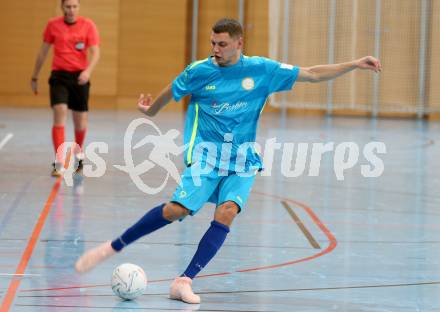Futsal Meisterschaft (1.OEFL - B). Klagenfurt gegen Wiener Neustadt 1. FC Murexin Allstars. Maric Niko  (Klagenfurt). Klagenfurt, 20.11.2021.
Foto: Kuess
www.qspictures.net
---
pressefotos, pressefotografie, kuess, qs, qspictures, sport, bild, bilder, bilddatenbank