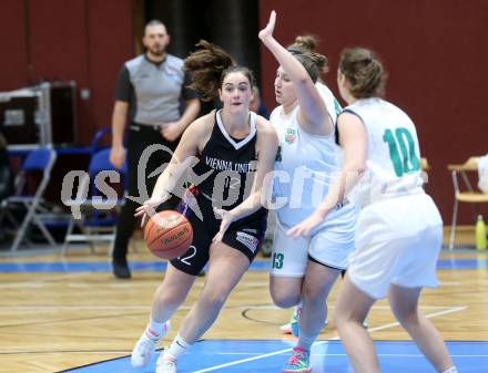 Basketball. Damen Basketball Austria Cup 2021/2022.  KOS Celovec Damen gegen Vienna United Post SV. Lena Weissenbrunner, Anna Kowatsch  (KOS), Sophia Keller (Vienna). Klagenfurt, am 27.11.2021.
www.qspictures.net
Foto: Kuess
www.qspictures.net
---
pressefotos, pressefotografie, kuess, qs, qspictures, sport, bild, bilder, bilddatenbank