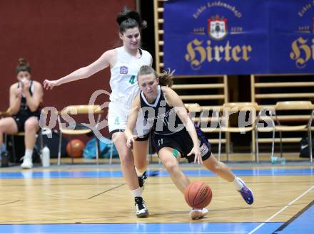 Basketball. Damen Basketball Austria Cup 2021/2022.  KOS Celovec Damen gegen Vienna United Post SV.  Sasa Tomazic (KOS), Marie-Christine Loderer (Vienna). Klagenfurt, am 27.11.2021.
www.qspictures.net
Foto: Kuess
www.qspictures.net
---
pressefotos, pressefotografie, kuess, qs, qspictures, sport, bild, bilder, bilddatenbank