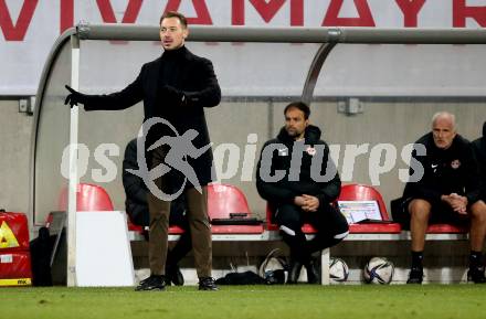 Fussball. Bundesliga. SK Austria Klagenfurt gegen  FC Red Bull Salzburg.   Trainer Matthias Jaissle (Salzburg ). Klagenfurt, am 27.11.2021.
Foto: Kuess
www.qspictures.net
---
pressefotos, pressefotografie, kuess, qs, qspictures, sport, bild, bilder, bilddatenbank