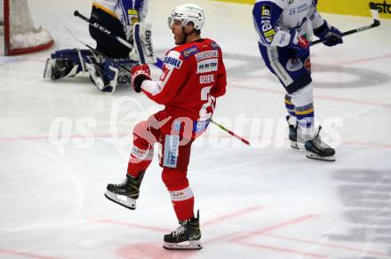 EBEL. Eishockey Bundesliga. VSV gegen KAC.  Torjubel Manuel Geier (KAC). Villach, am 10.12.2021.
Foto: Kuess
www.qspictures.net
---
pressefotos, pressefotografie, kuess, qs, qspictures, sport, bild, bilder, bilddatenbank